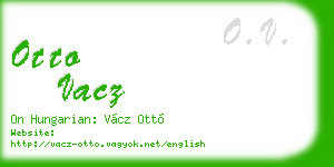 otto vacz business card